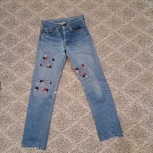 Vintage Levi's Jeans With Patchwork 80's 70's